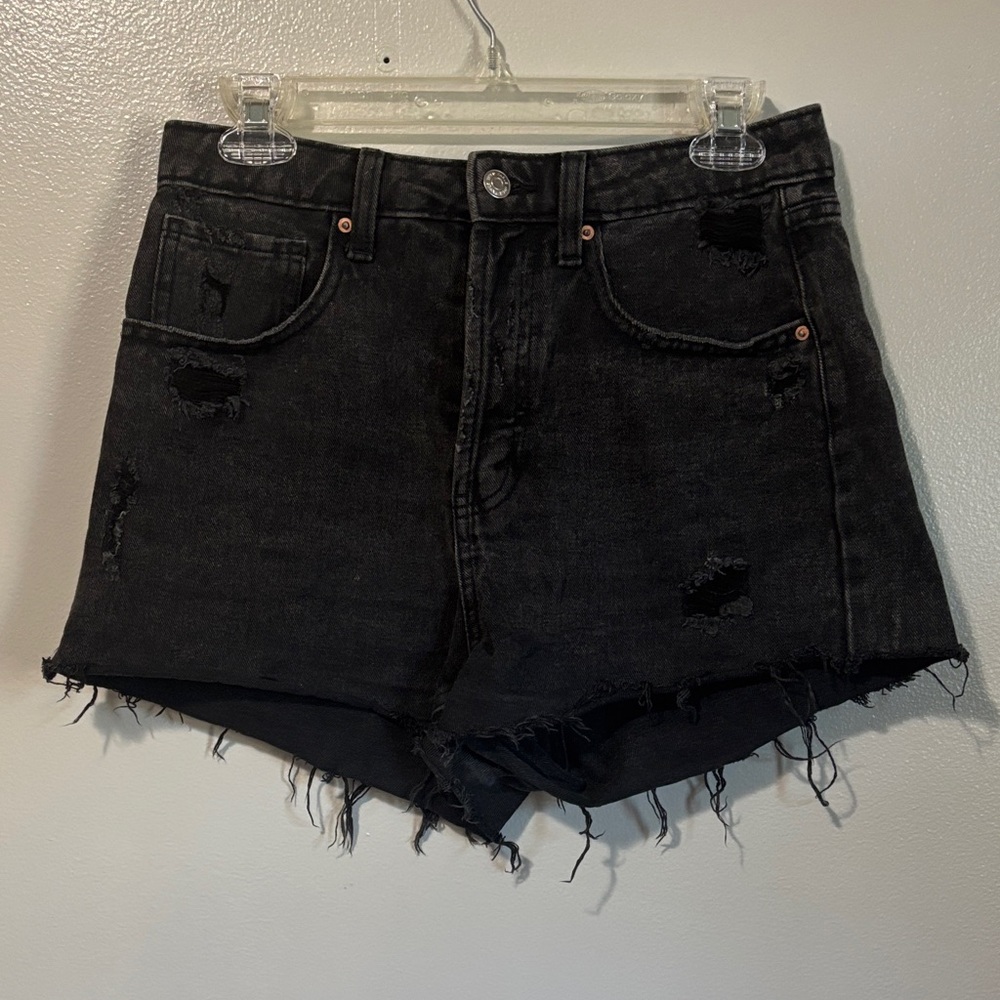 Wild Fable Charcoal Distressed Jean Shorts